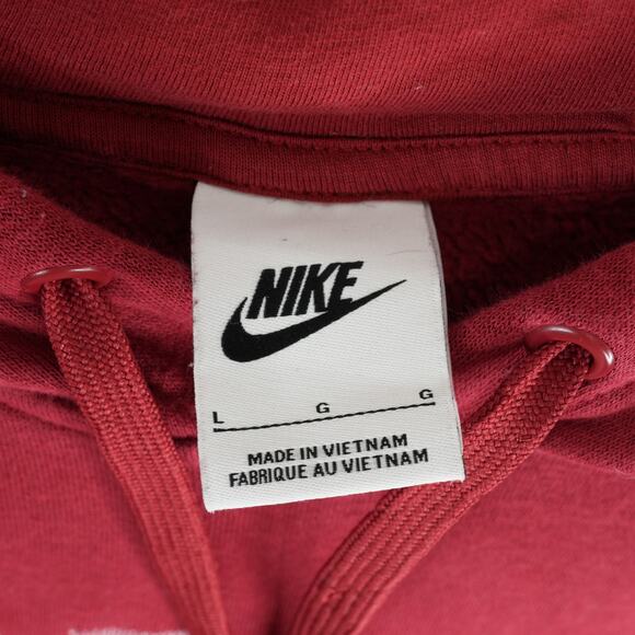 Nike Hoodie Mens L Red White Alabama Crimson Tide Embroidered Fleece Sweatshirt - Picture 5 of 9